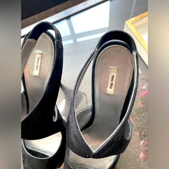 Miu Miu Suede Slingback Pumps - Picture 8 of 8